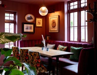 Cosy interiors of Merlin's Cave, Chalfont St Giles