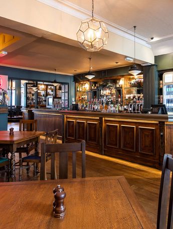 Inside bar area at Cock Tavern
