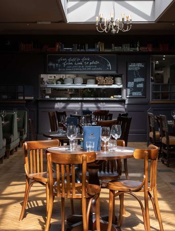 Dining room of the Hare & Hounds in Sheen