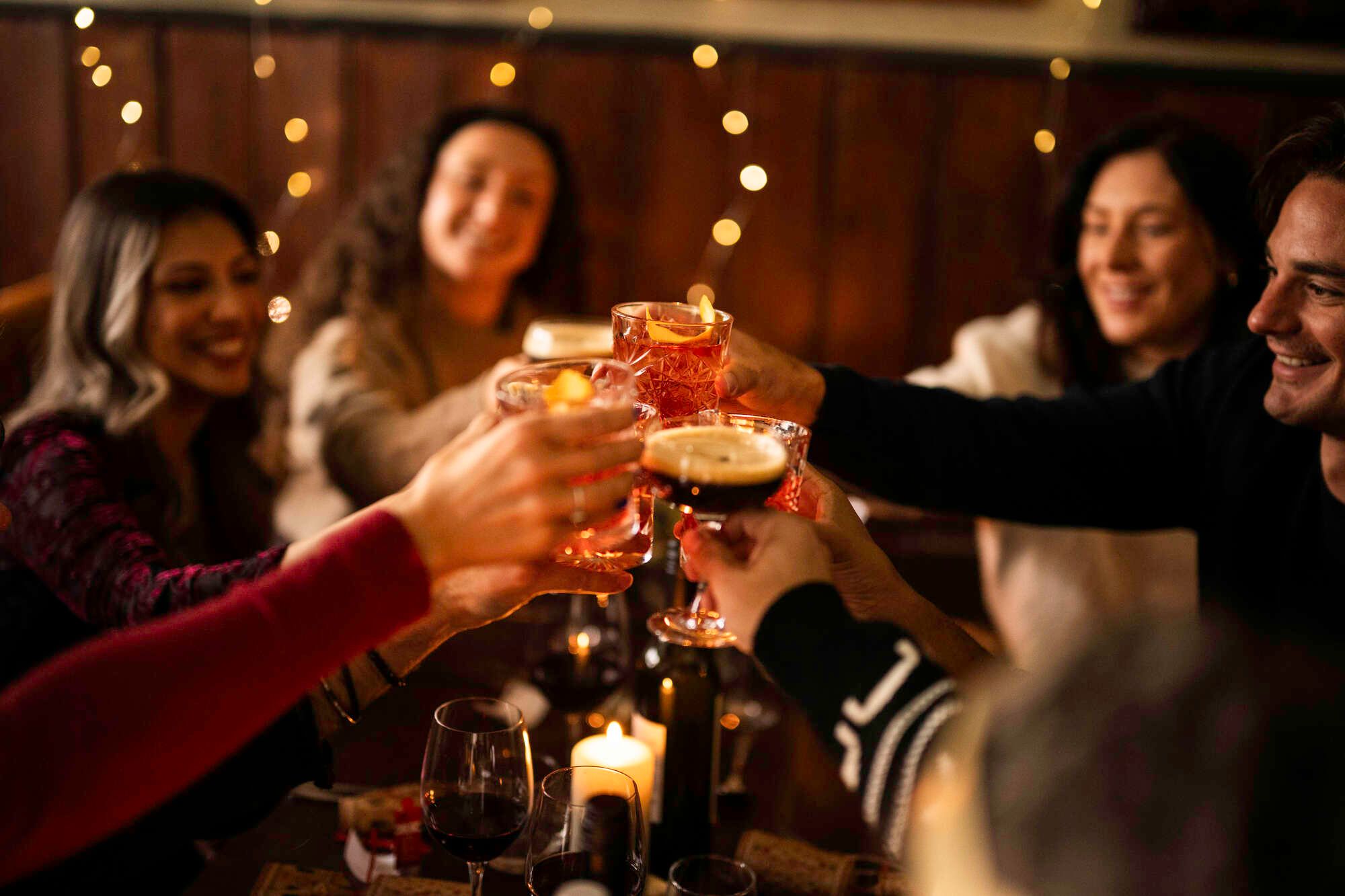 Shared Christmas party in London